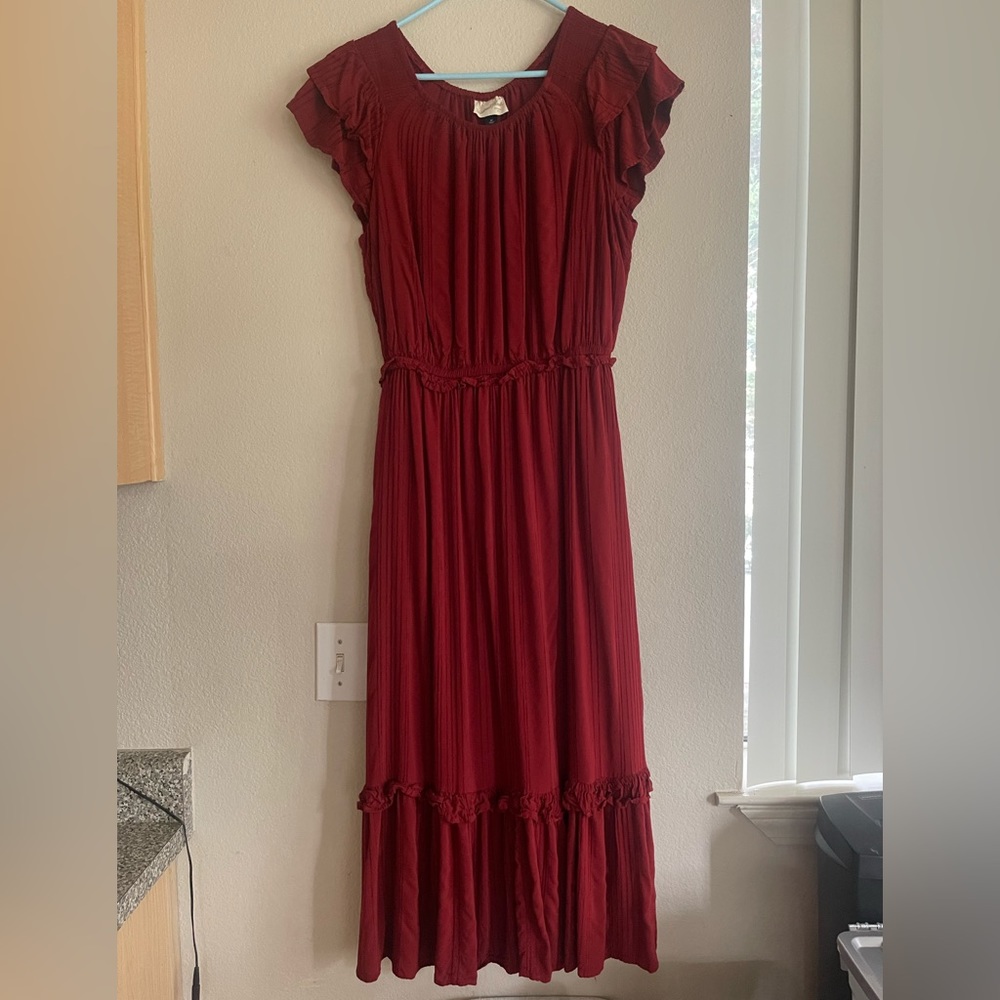 Universal Thread Flutter Sleeve Cottage-Core Dres… - image 2